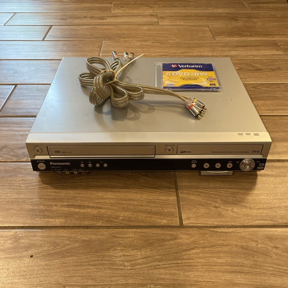 Panasonic DMR-ES35V Combo VCR VHS DVD RAM Player Recorder No Remote